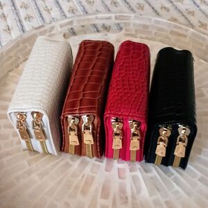 Women's RFID Wallets in RED and BROWN
